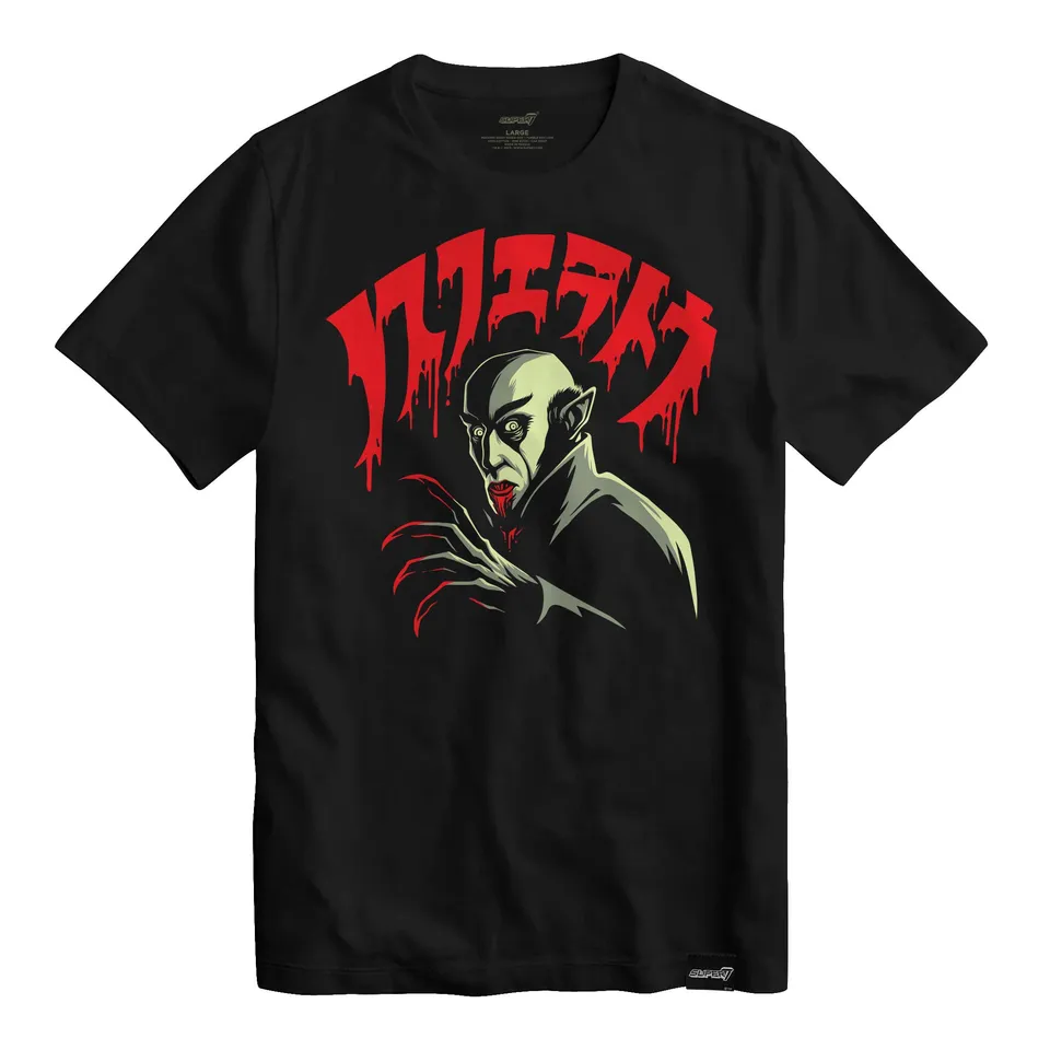 Super7 Nosferatu tricou negru bumbac 100% S-3X