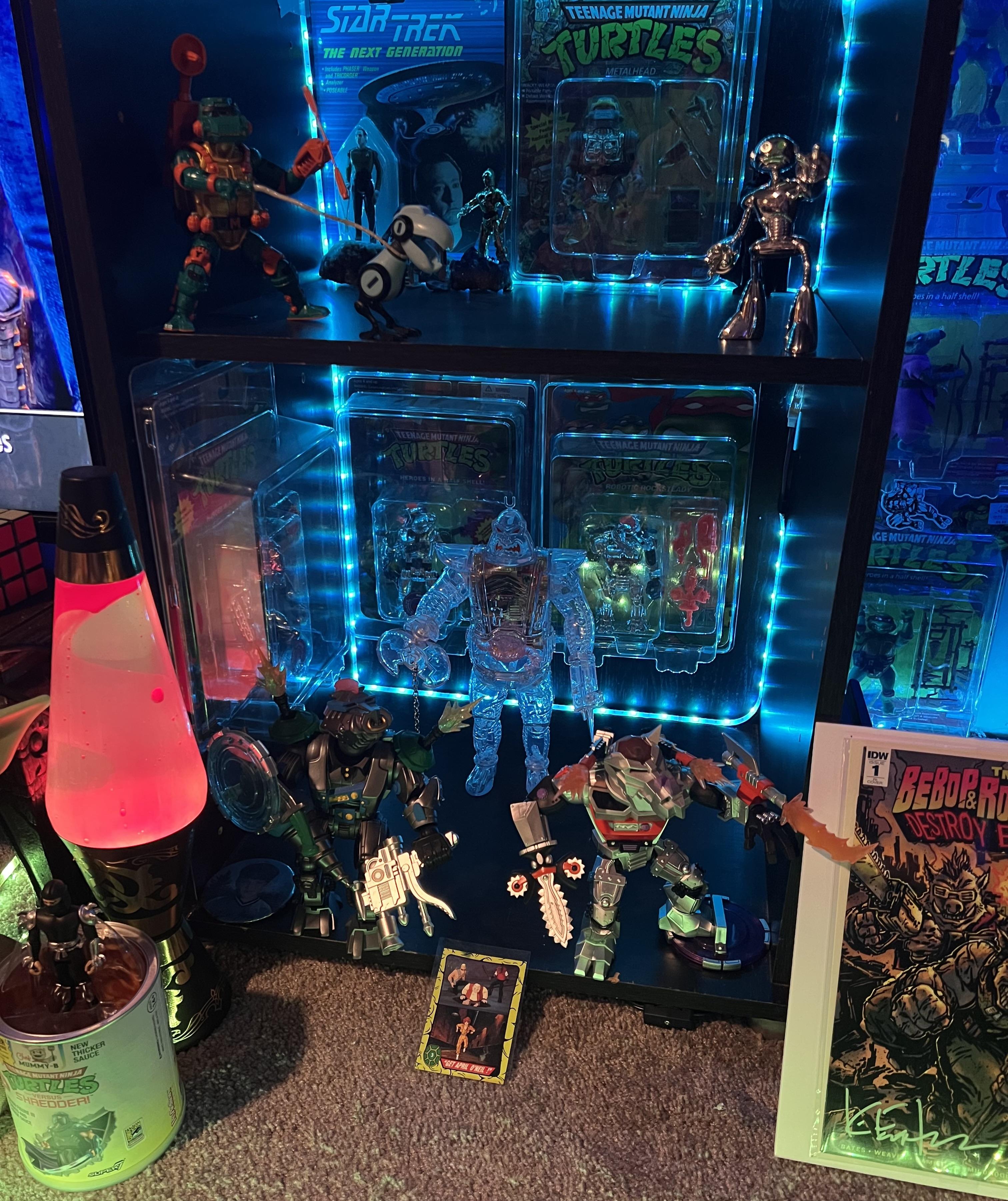 Super7 TMNT Krang Android figurină transparentă 28 cm