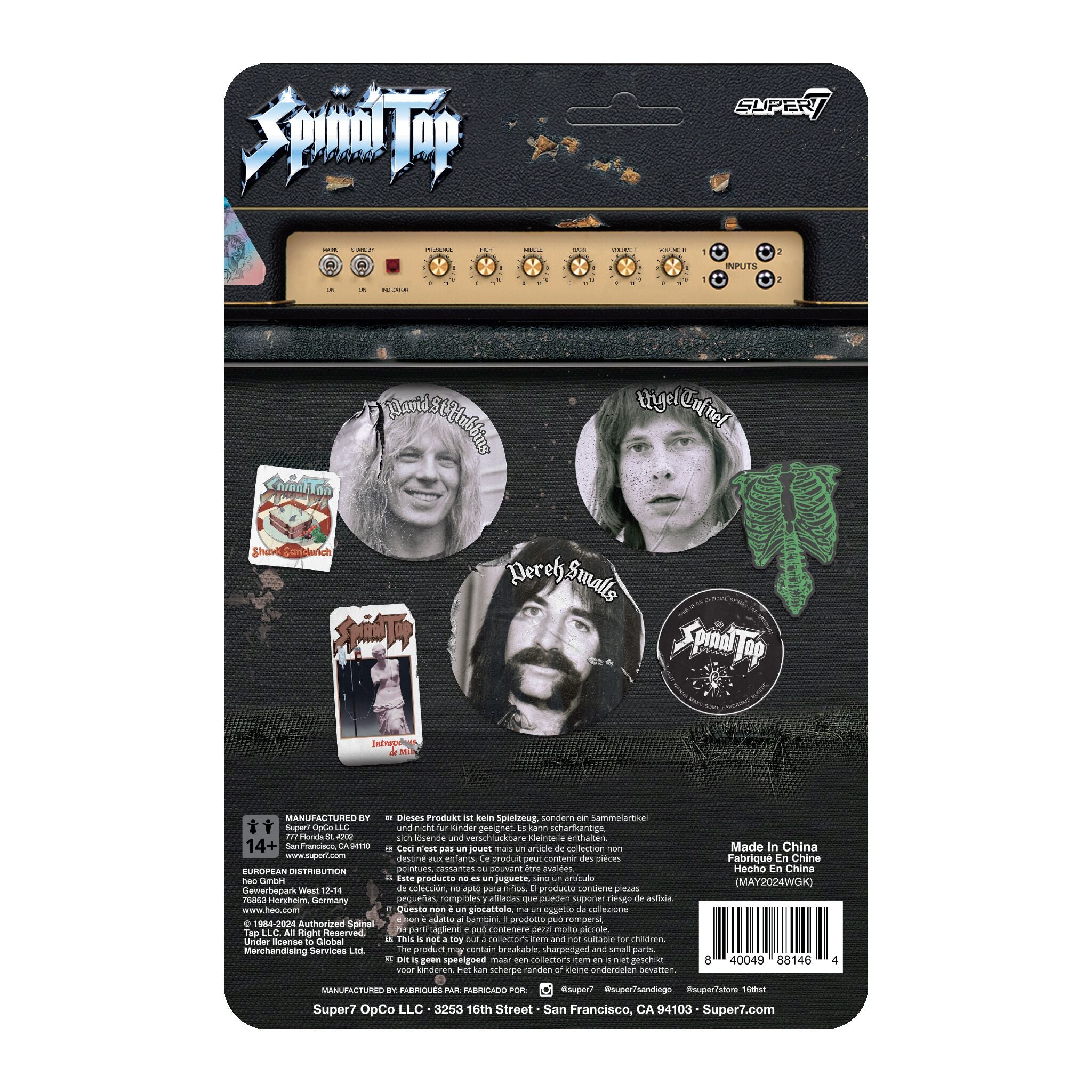 Super7 Spinal Tap ReAction figurină David St. Hubbins