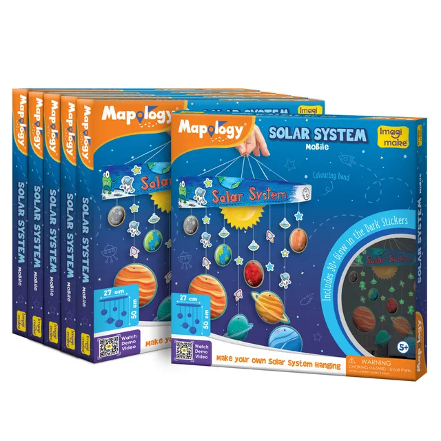 Imagimake Solar System Mobile set craft planete fosforescente