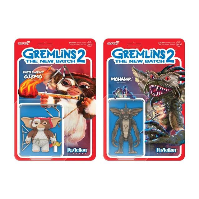 Super7 ReAction Gremlins Gizmo Mohawk set 2 figurine