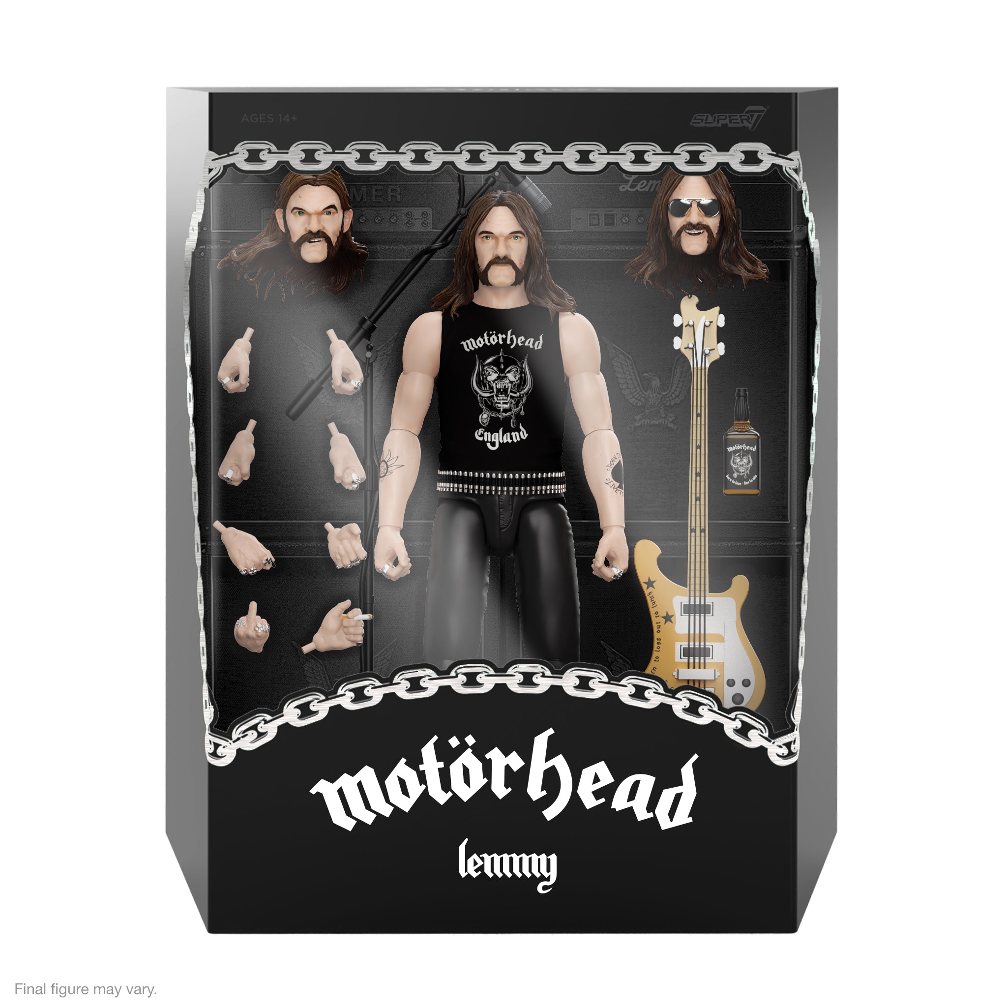 Super7 Motörhead Lemmy ULTIMATES figurină 18 cm anii 80