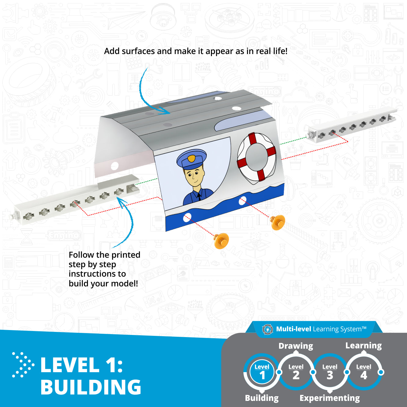 Engino STEAM Labs flotabilitate set experimente 8+