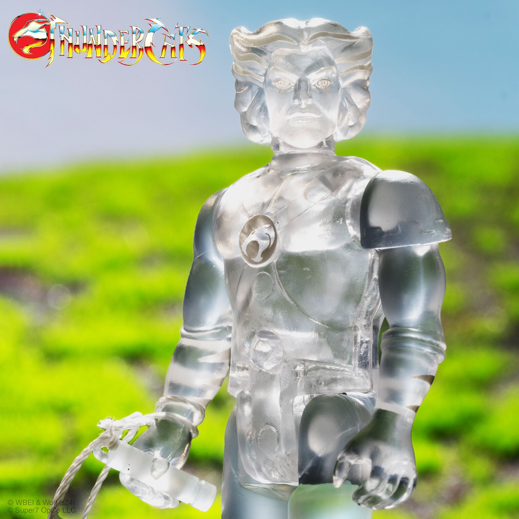 Super7 ThunderCats ReAction Tygra figurina transparenta Clear