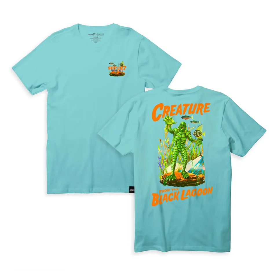 Super7 Universal Monsters Creature Aquarium tricou celadon