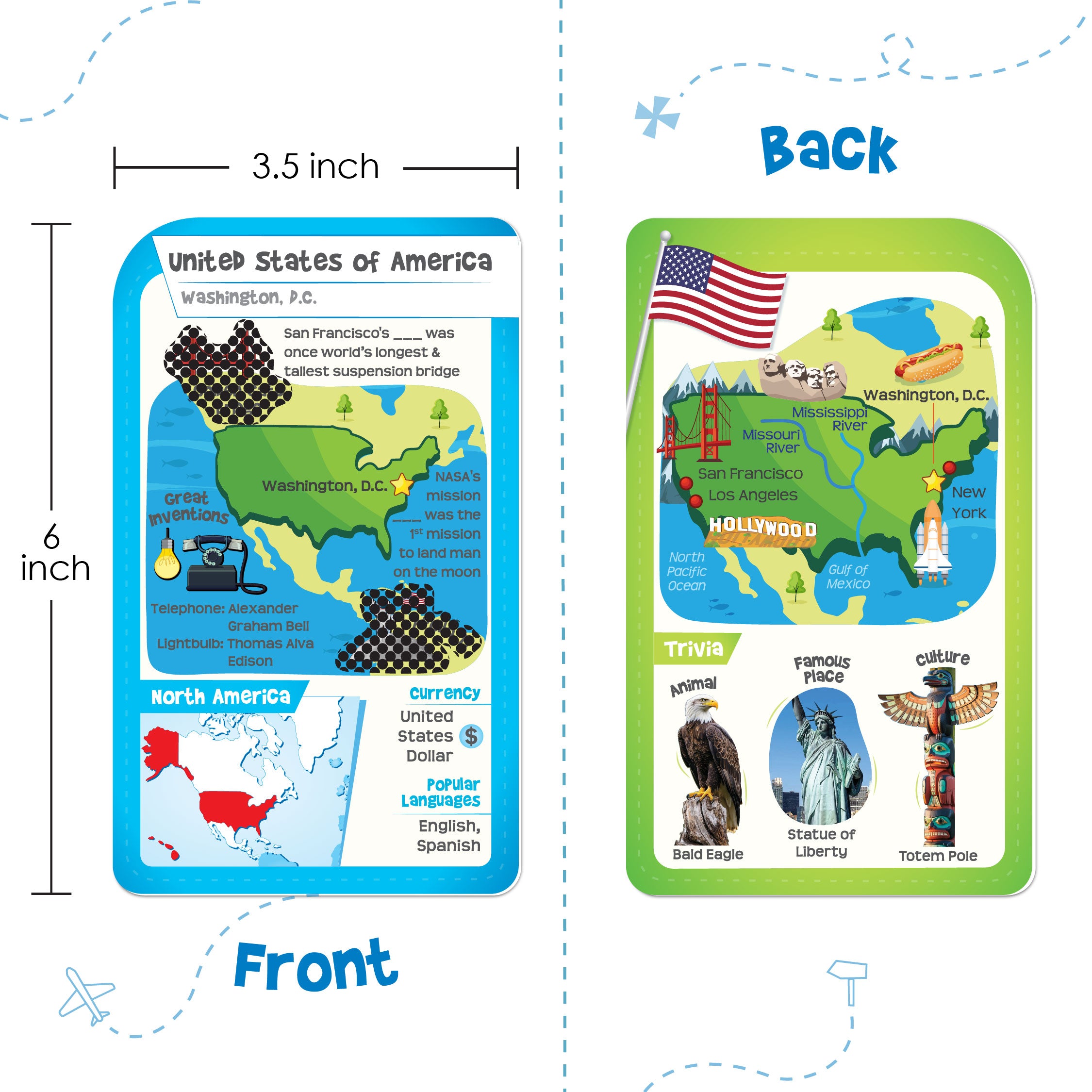 Imagimake Mapology World Flashcards carduri educative 52 buc