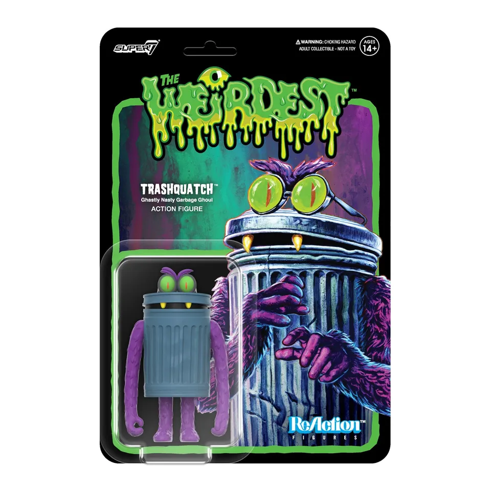 Super7 The Weirdest Trashquatch figurina Indigo To Hell