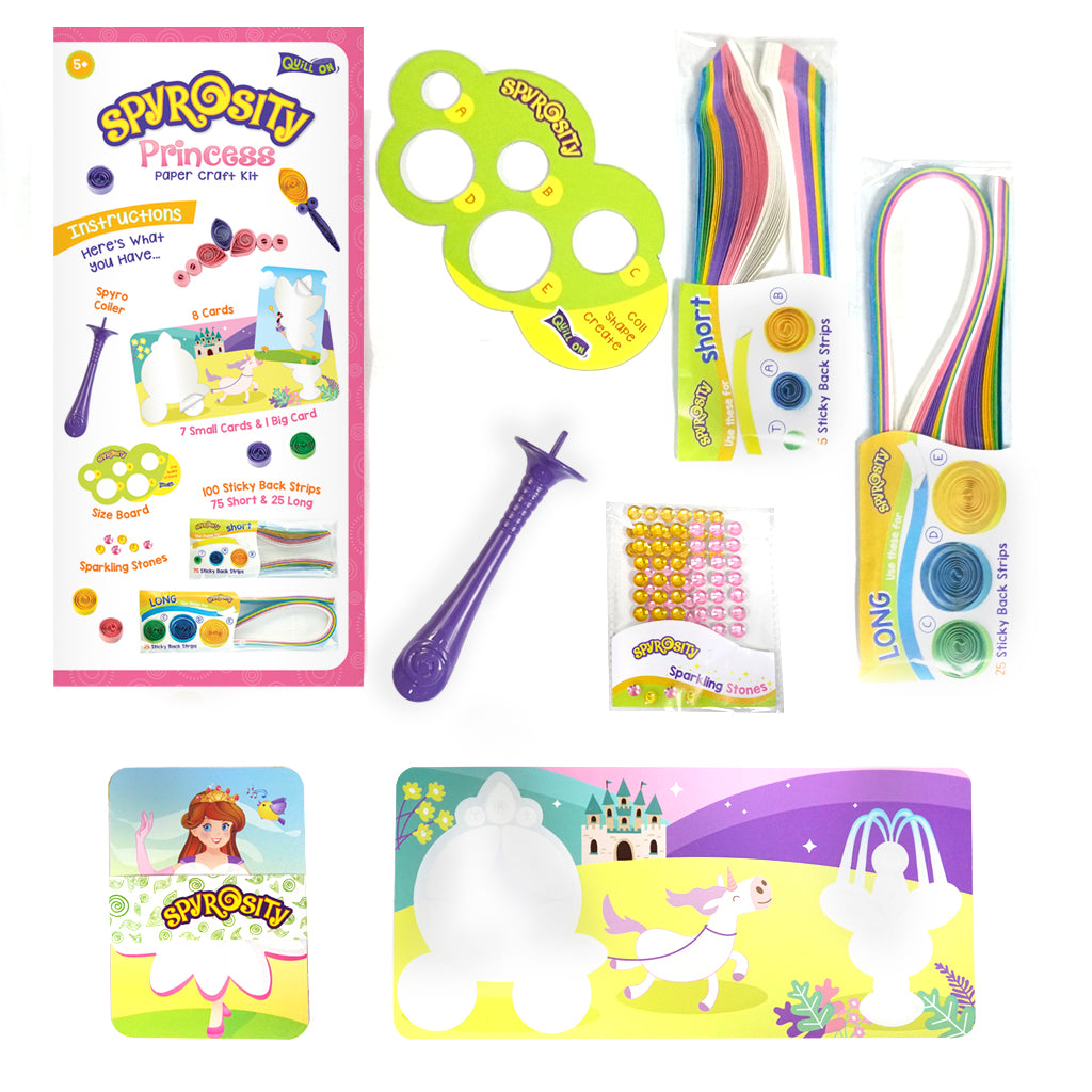 Imagimake Spyrosity Princess felicitari quilling 8 carduri