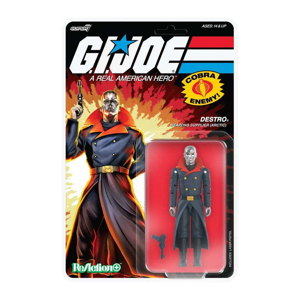 Super7 G.I. Joe ReAction+ Arctic Destro Movie figurina 3,75