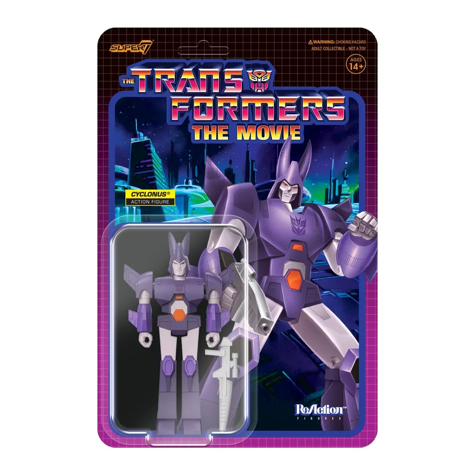 Super7 Transformers ReAction Cyclonus G1 figurina 10 cm