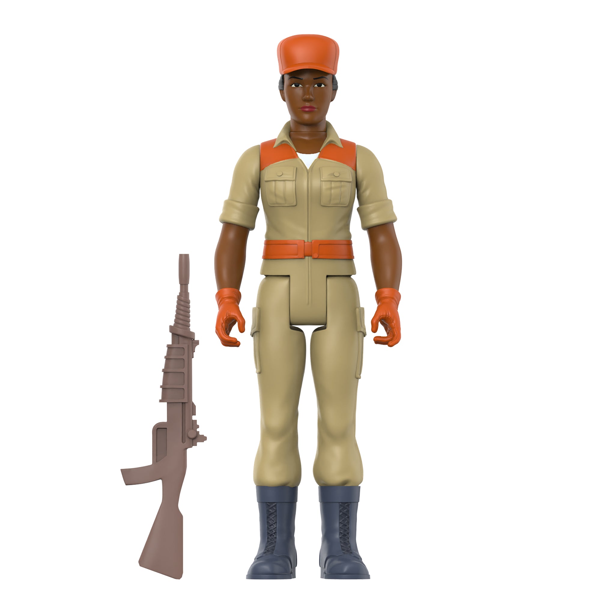 Super7 G.I. Joe ReAction Engineer Bun Hair figurină maro