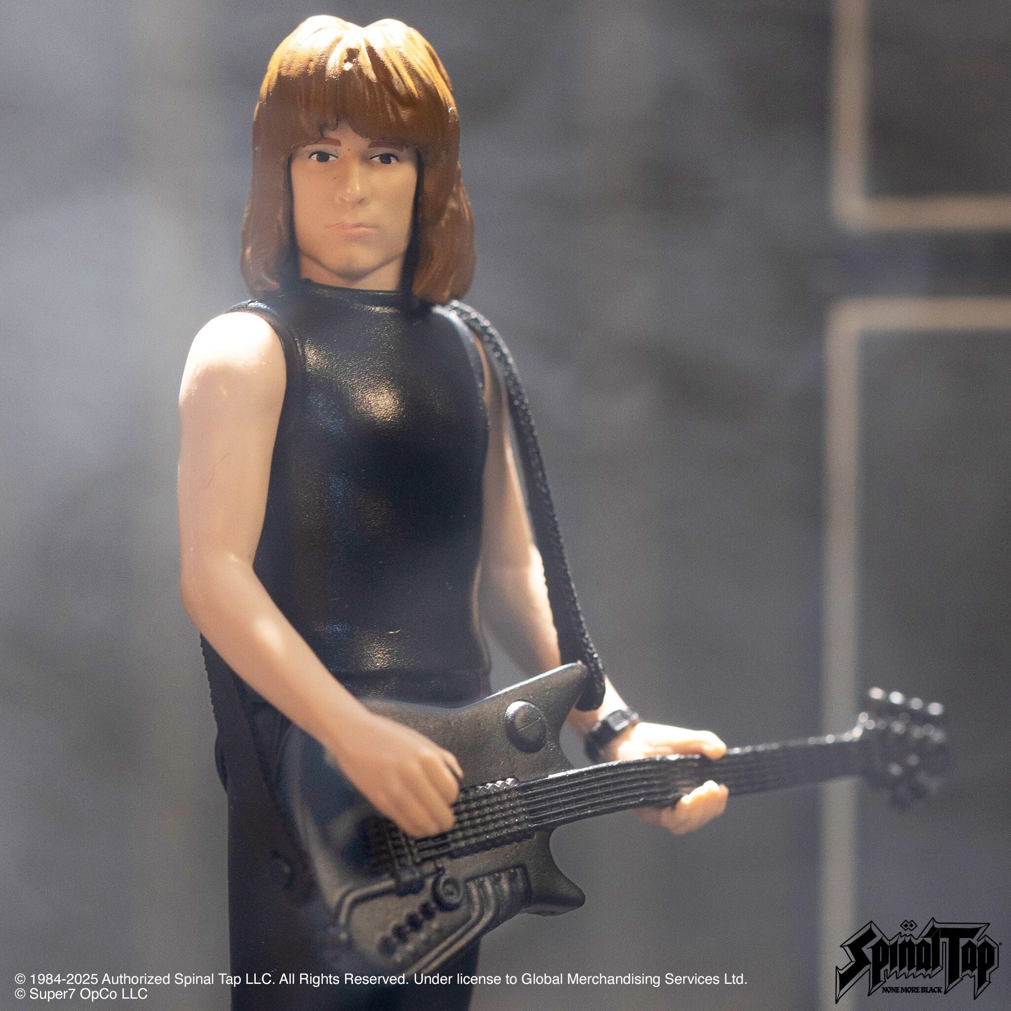 Super7 ReAction Nigel Tufnel None More Black figurina chitara