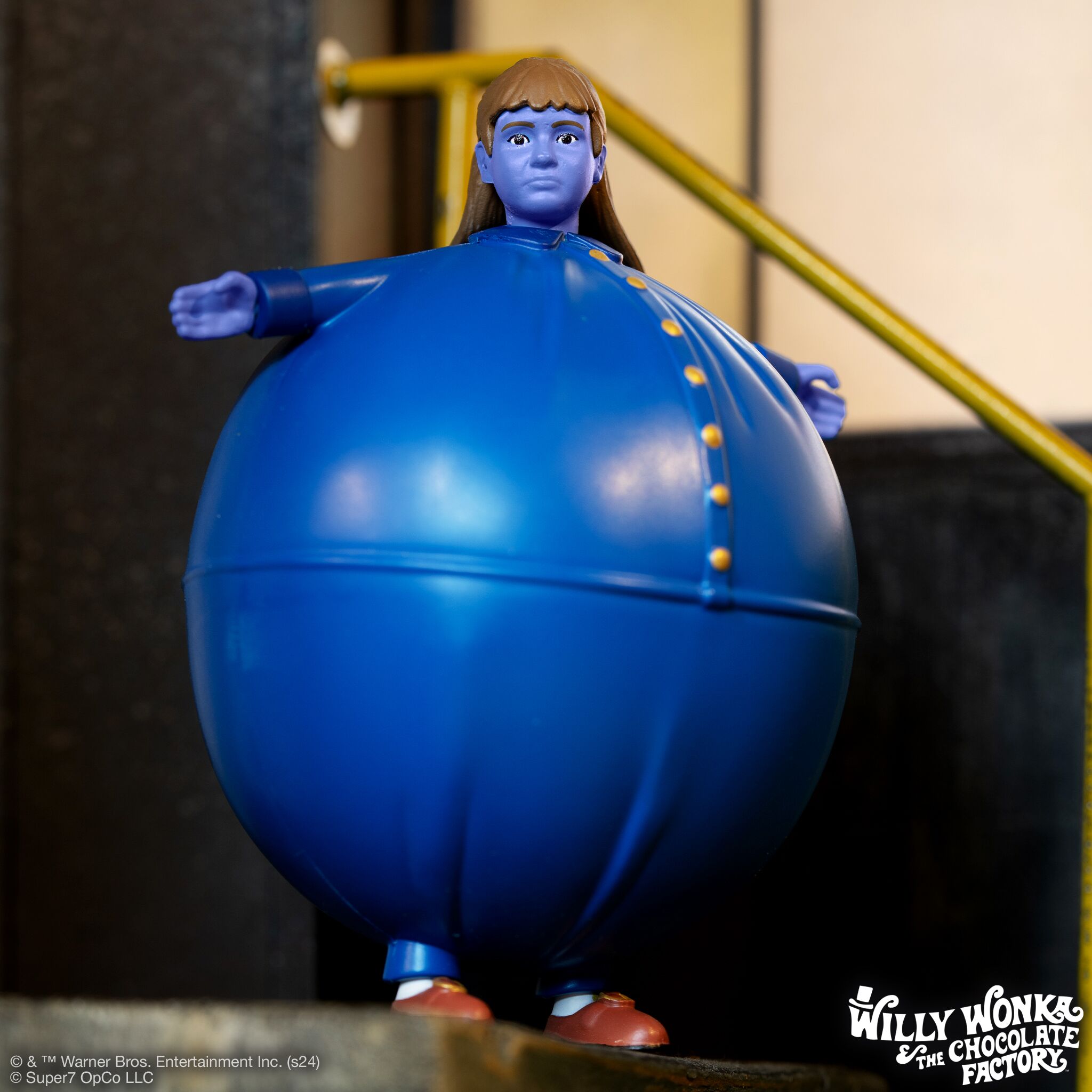 Super7 ReAction Violet Beauregarde Blueberry figurină