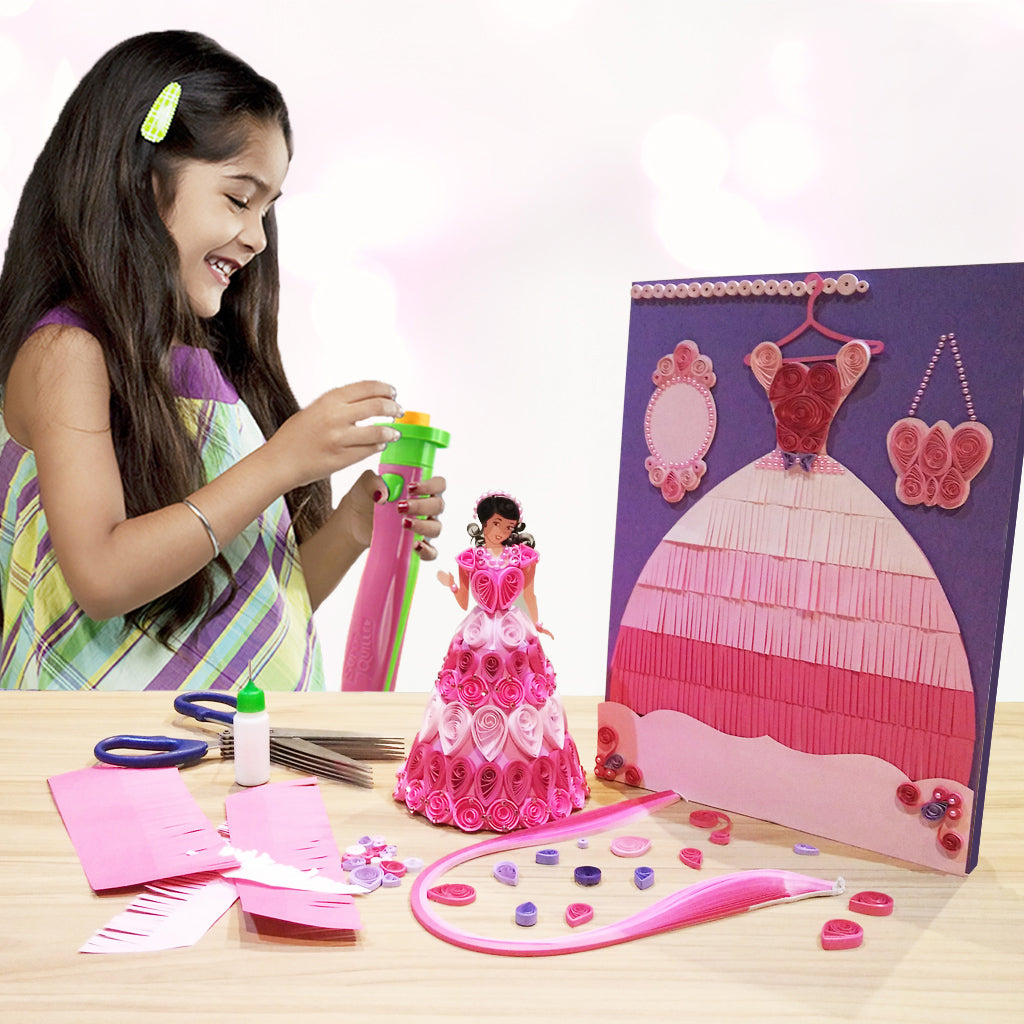 Imagimake Super Quiller set quilling roz benzi hartie