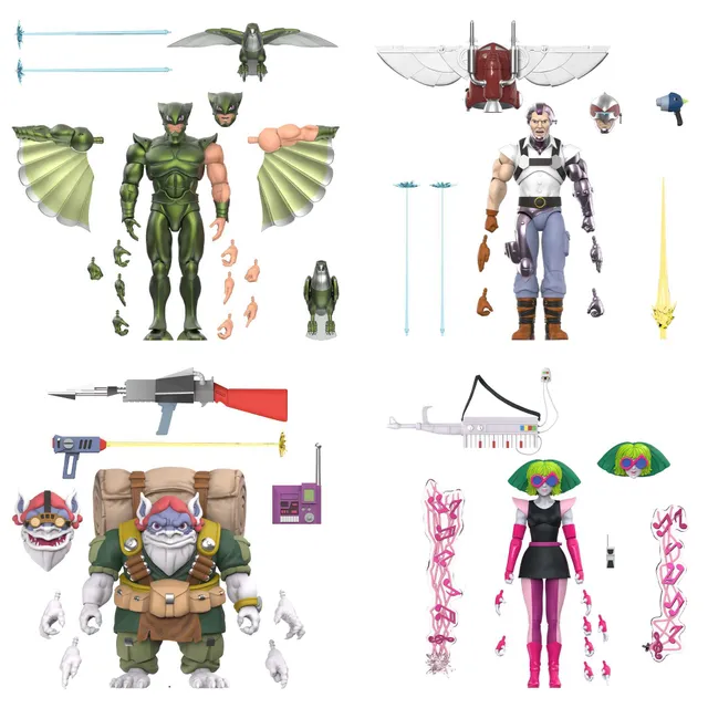 Super7 SilverHawks ULTIMATES Wave 7 set 4 figurine 18 cm