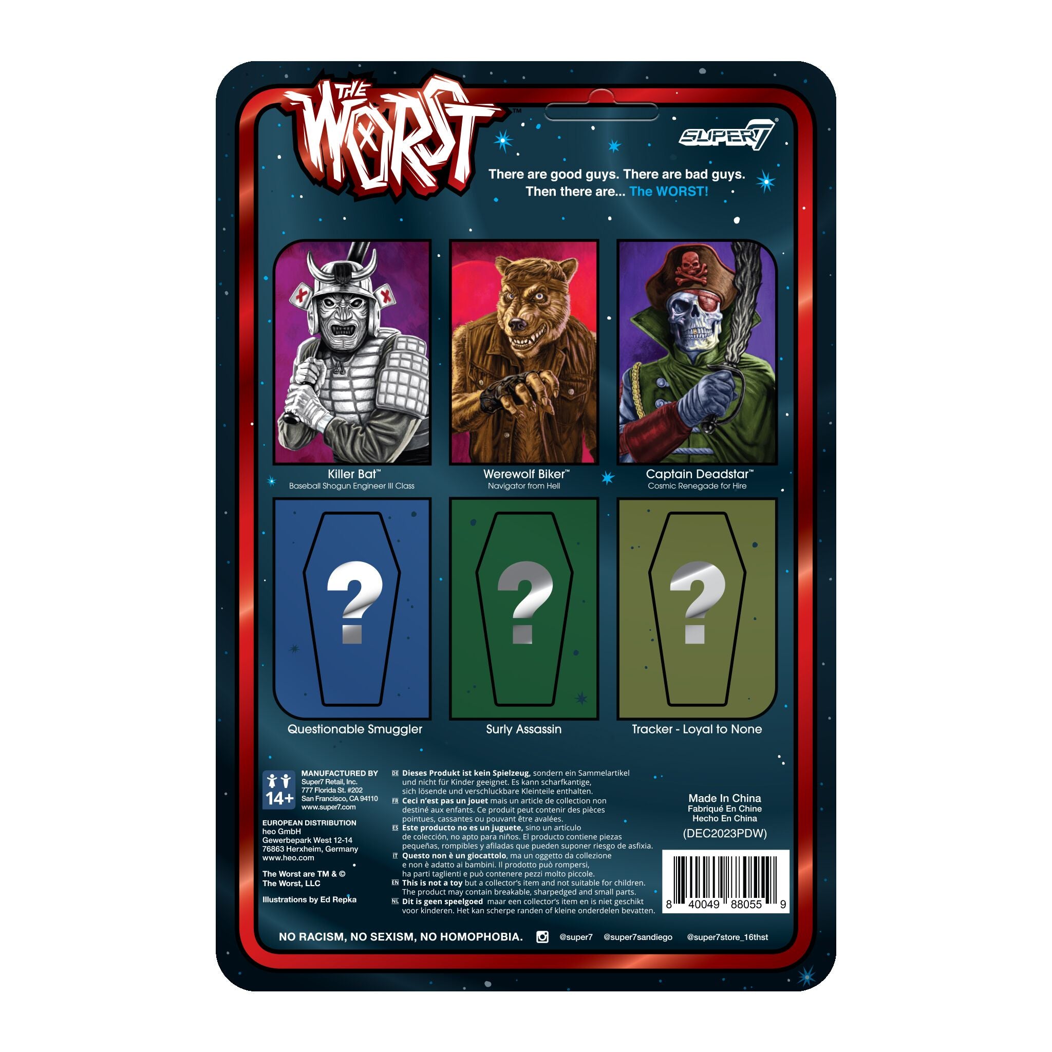 Super7 The Worst ReAction Captain Deadstar figurina 9,5 cm