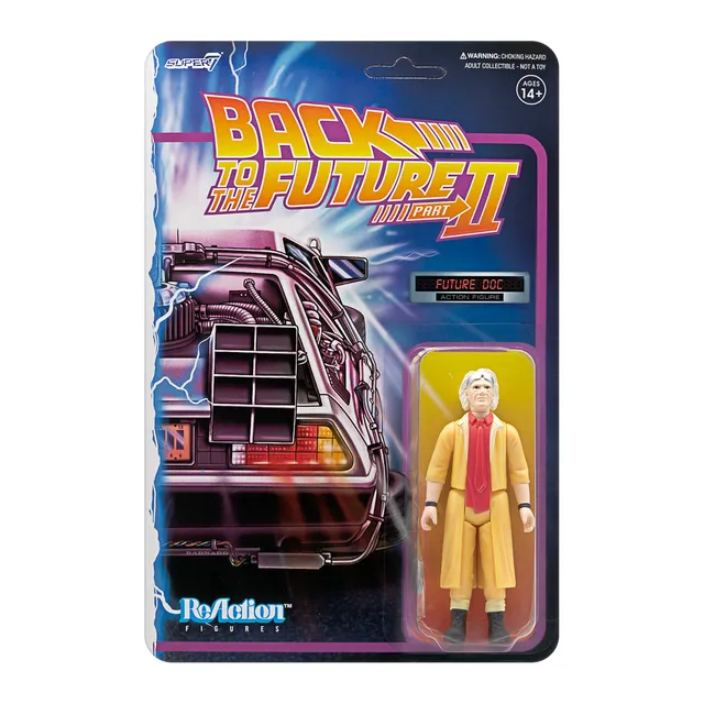 Super7 Back to the Future ReAction Doc Brown figurina viitor