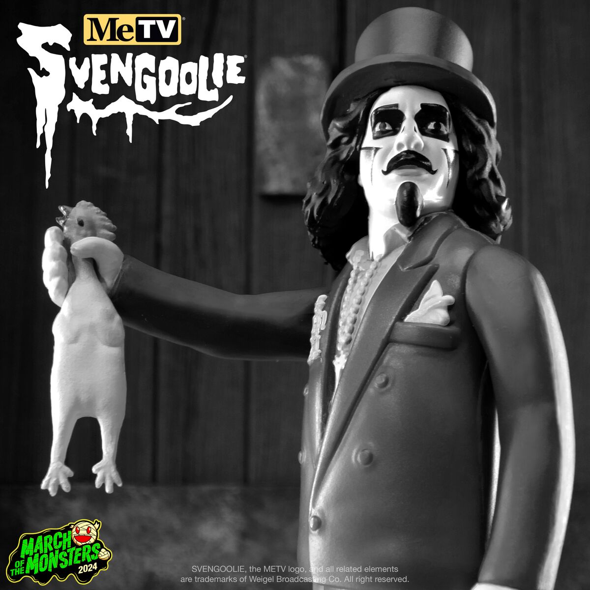 Super7 ReAction Svengoolie figurina Grayscale Wave 02