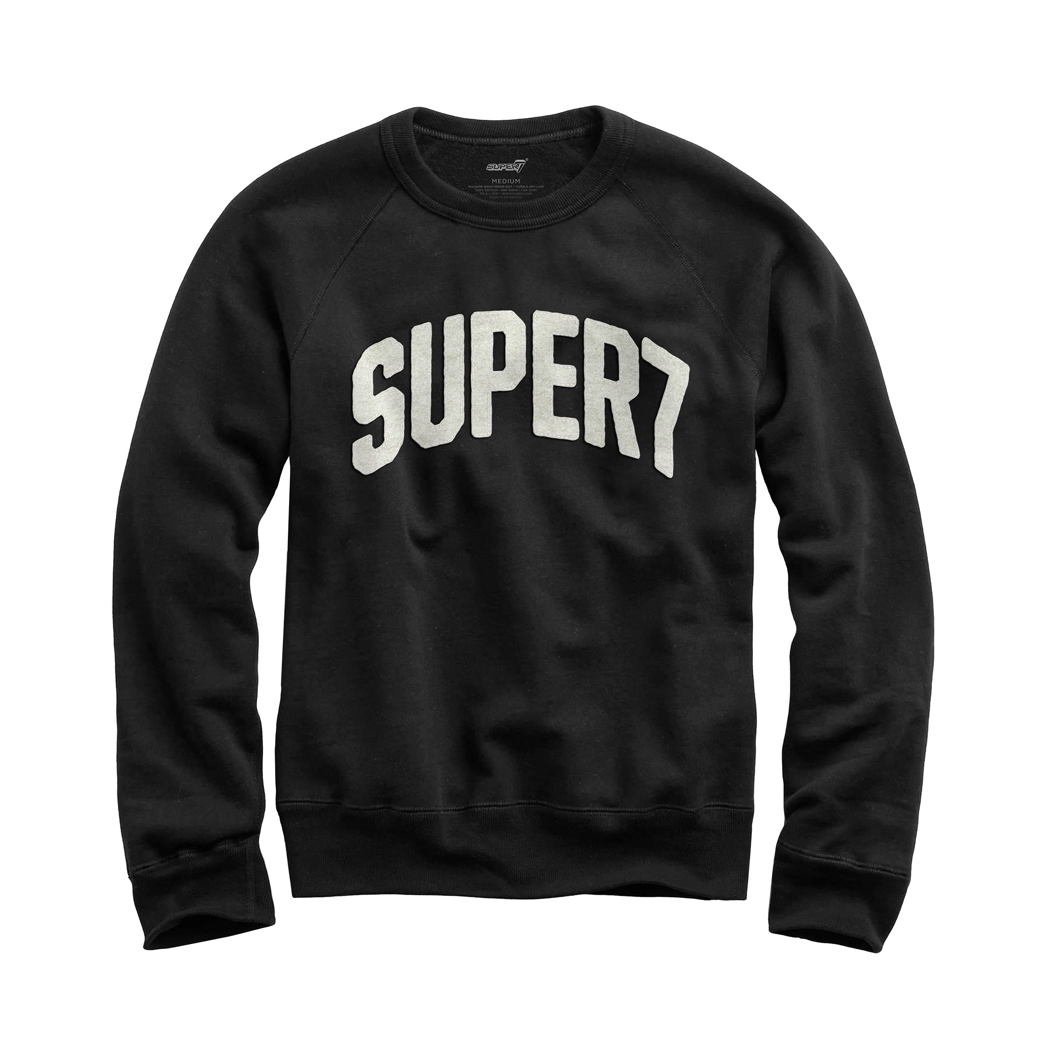 Super7 20th Anniversary hanorac crewneck negru unisex