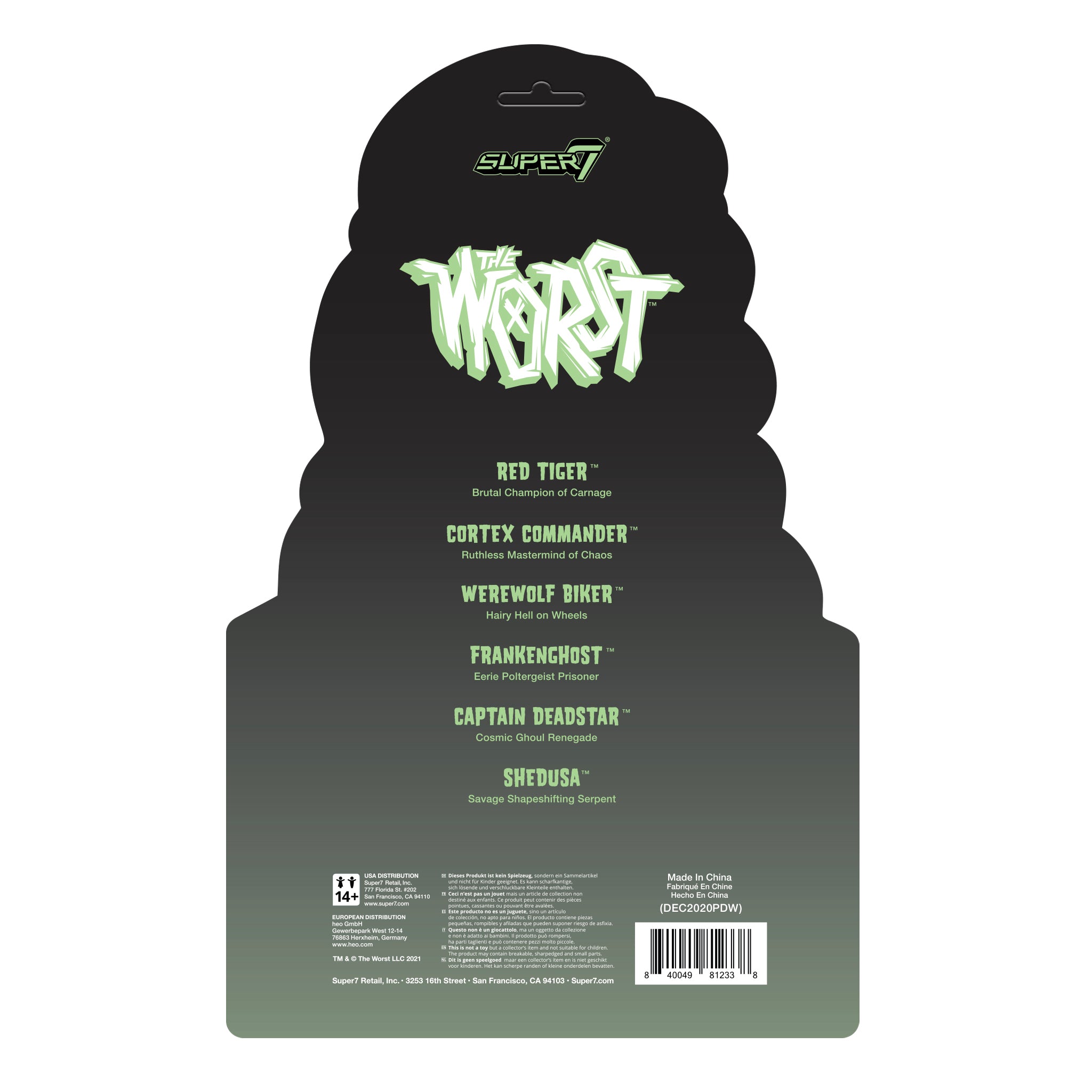 Super7 The Worst Shedusa Monster Glow figurina fosforescenta