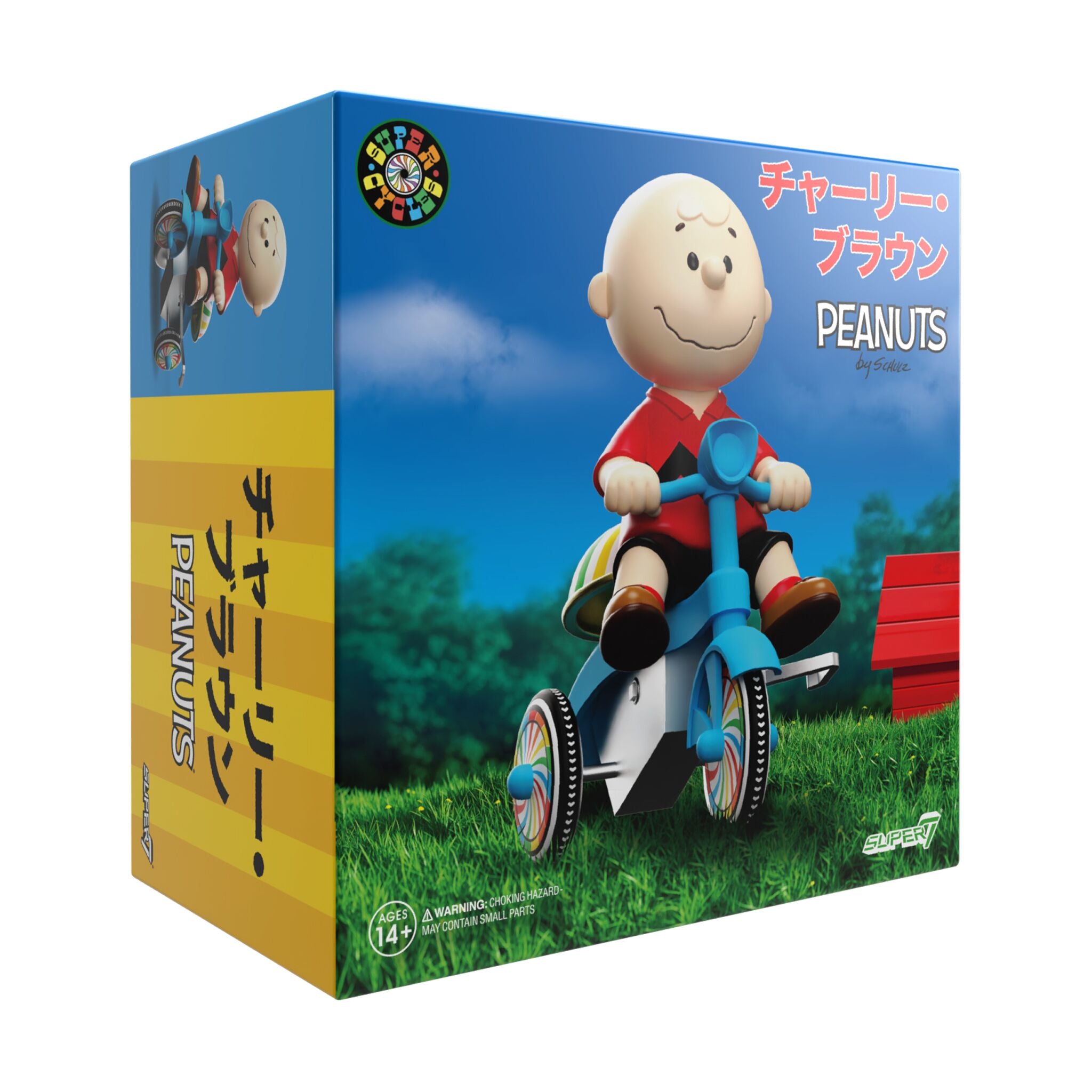 Super7 Peanuts Charlie Brown Super Cycles Tricicleta 13cm