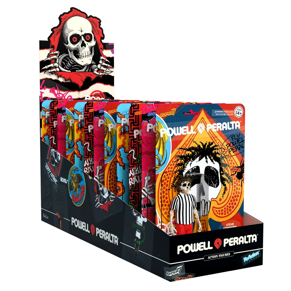 Super7 Powell-Peralta ReAction Wave 1 display 12 figurine