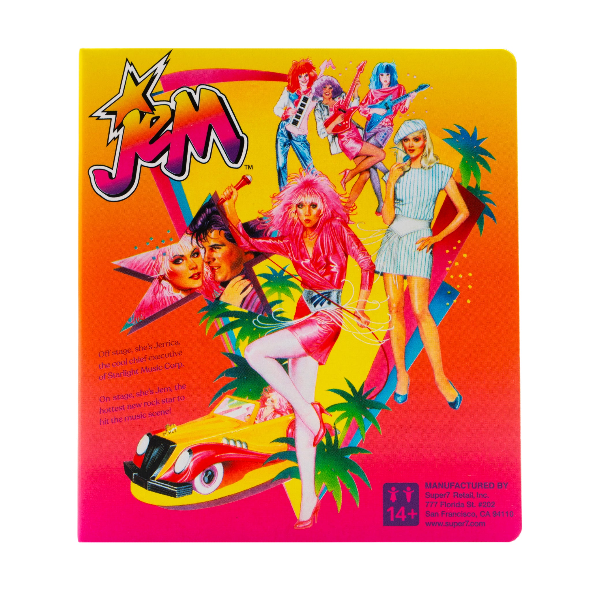 Super7 Jem Holograms Jem Neon figurina cutie retro