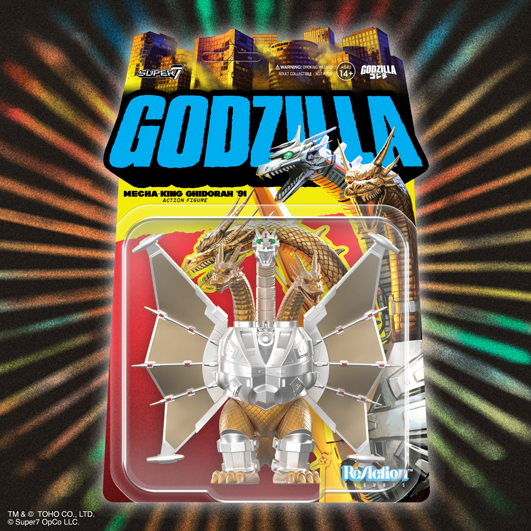 Super7 Toho Mecha-King Ghidorah figurina 9,5 cm