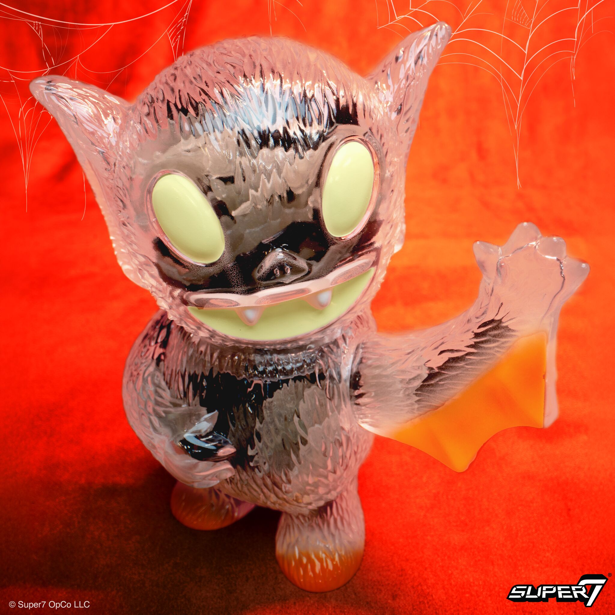 Super7 Japanese Vinyl Bat Brained Bat Boy figurina vinil 15 cm transparent