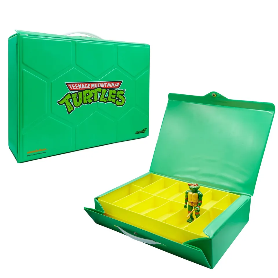 Super7 TMNT Carry Case Michelangelo geanta 24 figurine metalic