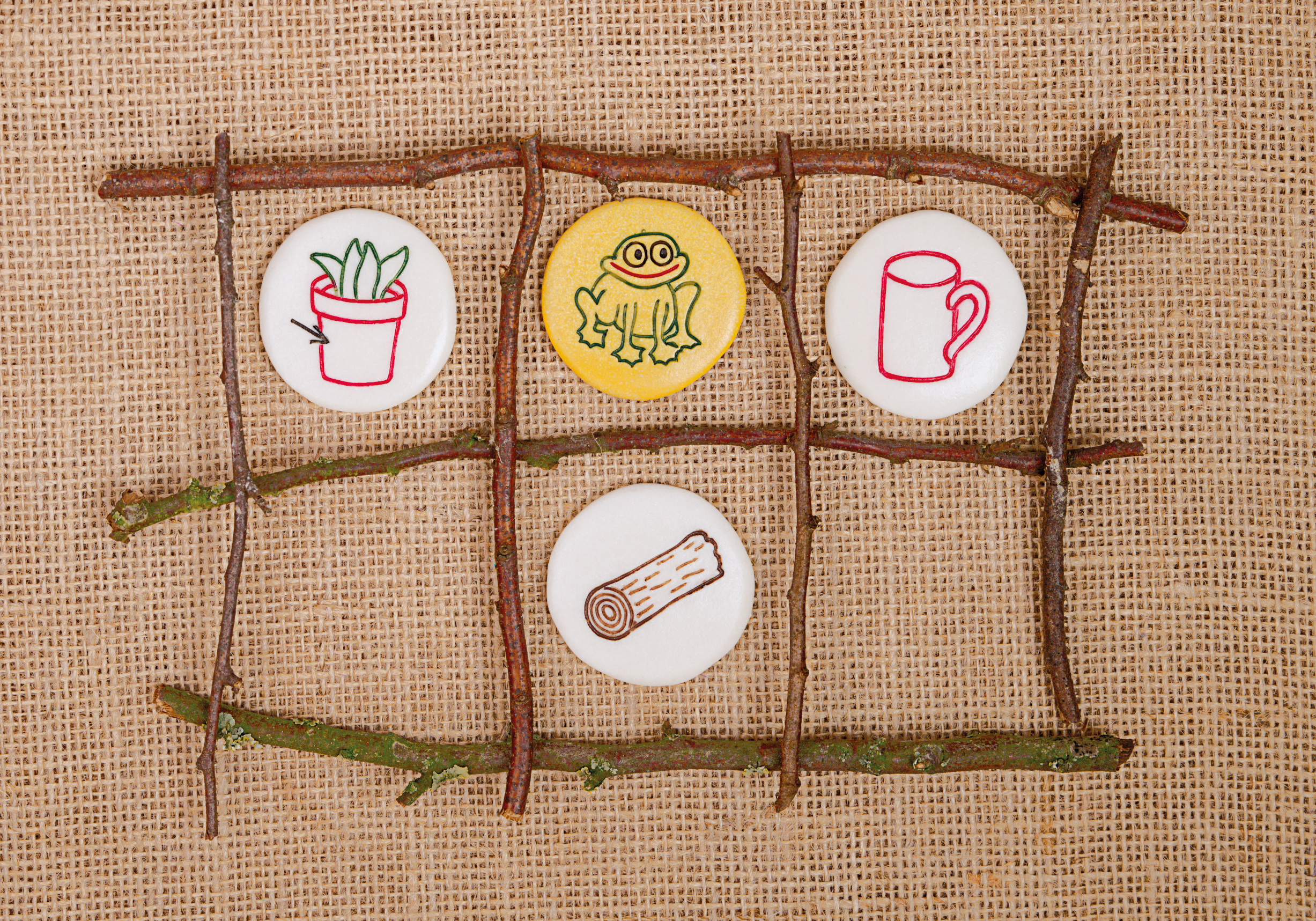 Yellow Door Rhyming Pebbles pietre rime set 16 familii sunete