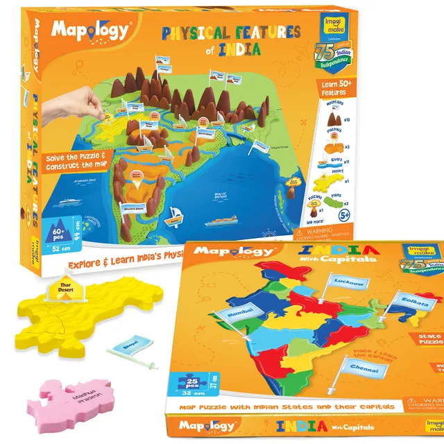 Imagimake Mapology India puzzle harta 24 piese state