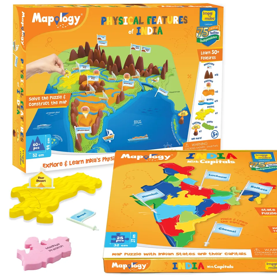 Imagimake Mapology India puzzle harta 24 piese state