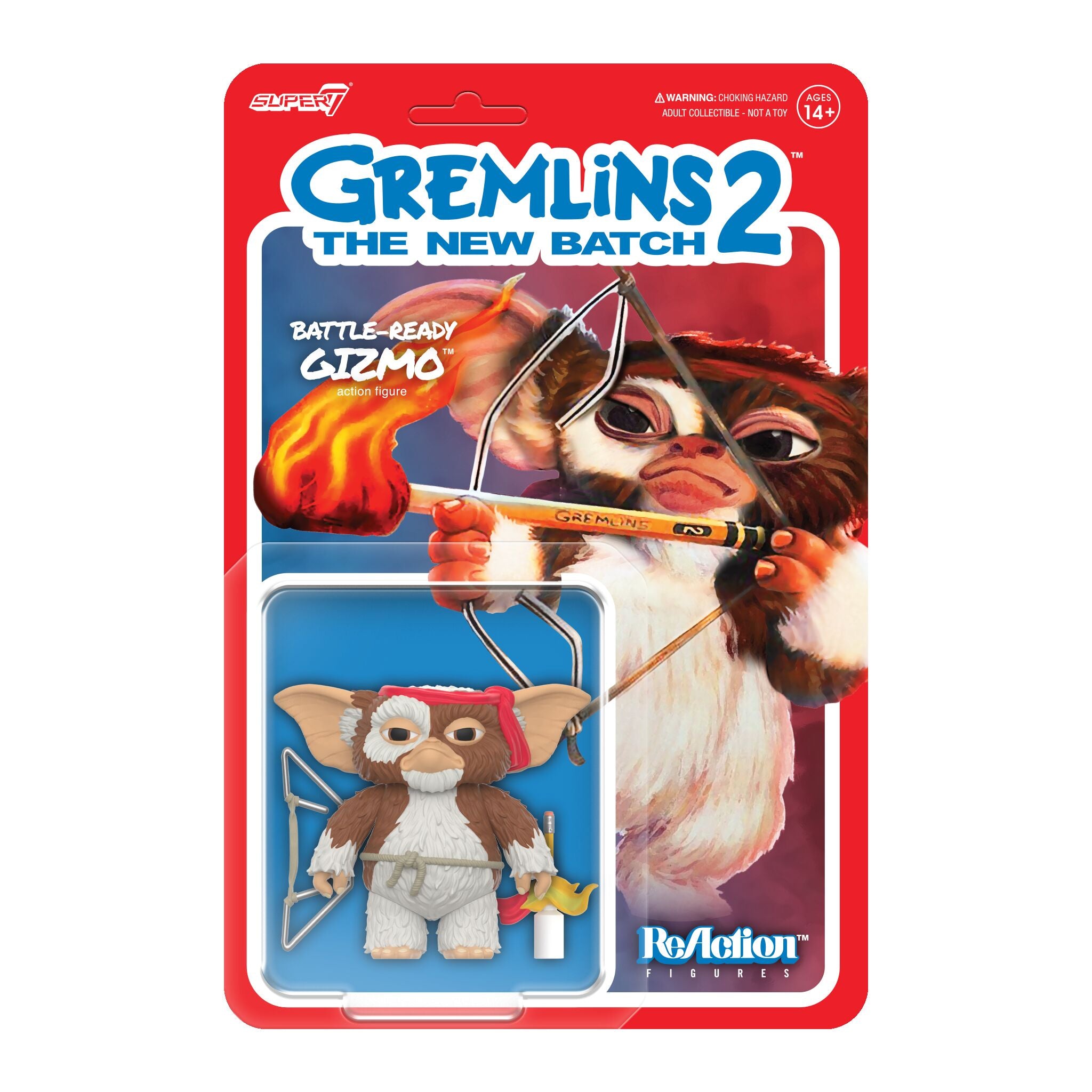 Super7 ReAction Gremlins Gizmo Mohawk set 2 figurine