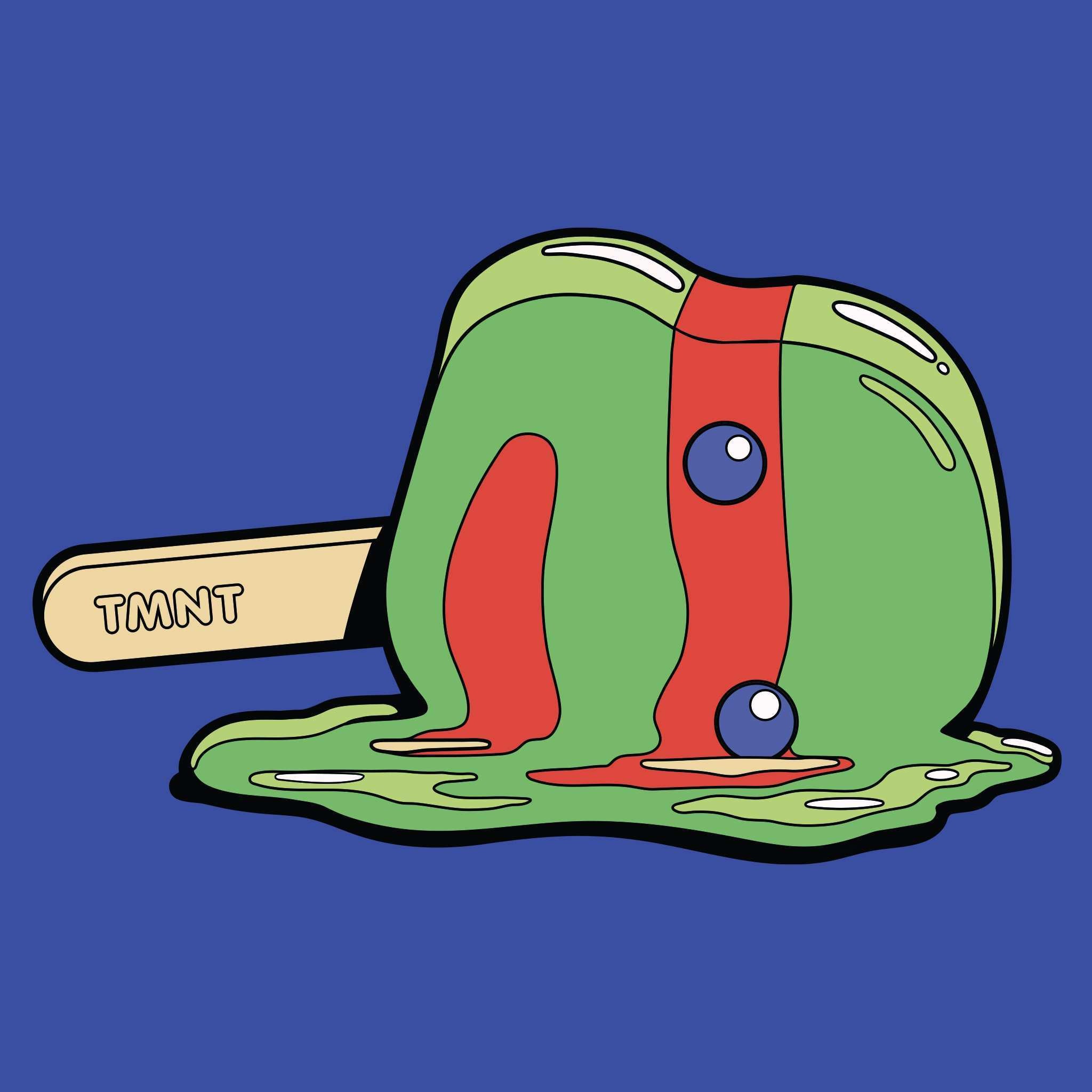 Super7 TMNT Ice Cream Tee tricou albastru bumbac