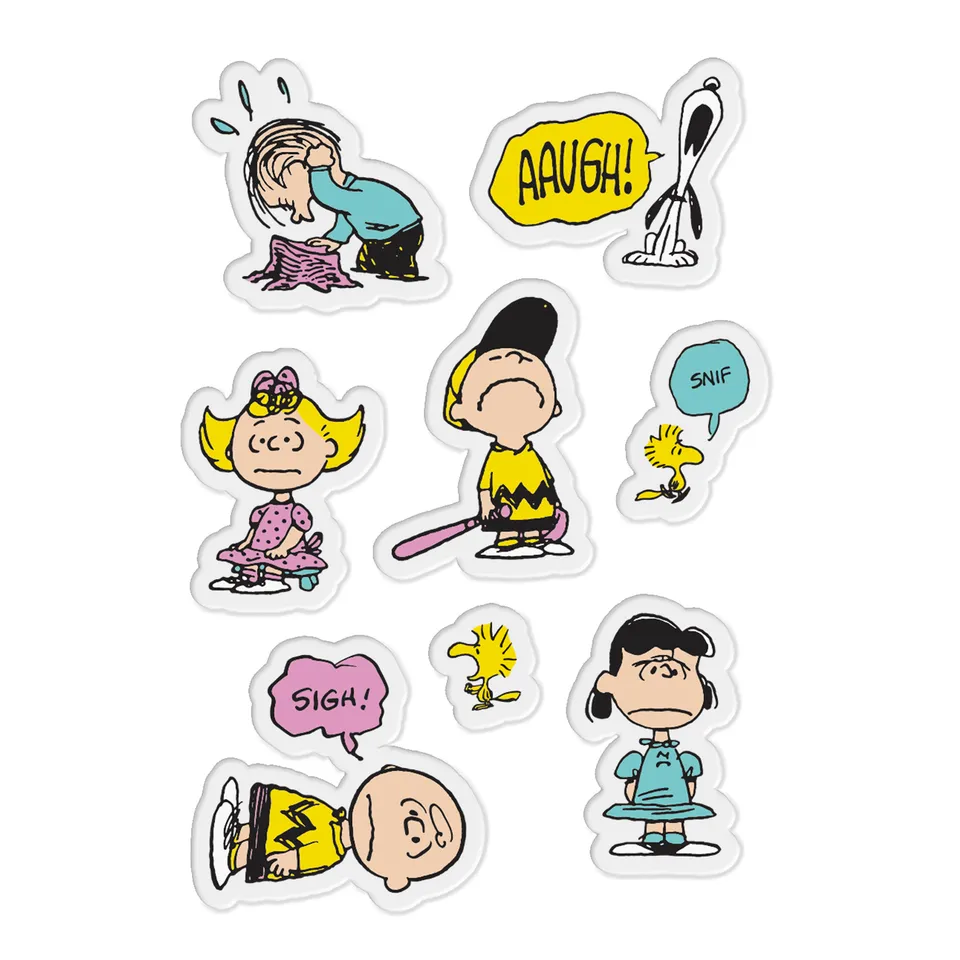 Super7 Peanuts set stickere pufoase 8 bucati Puffy