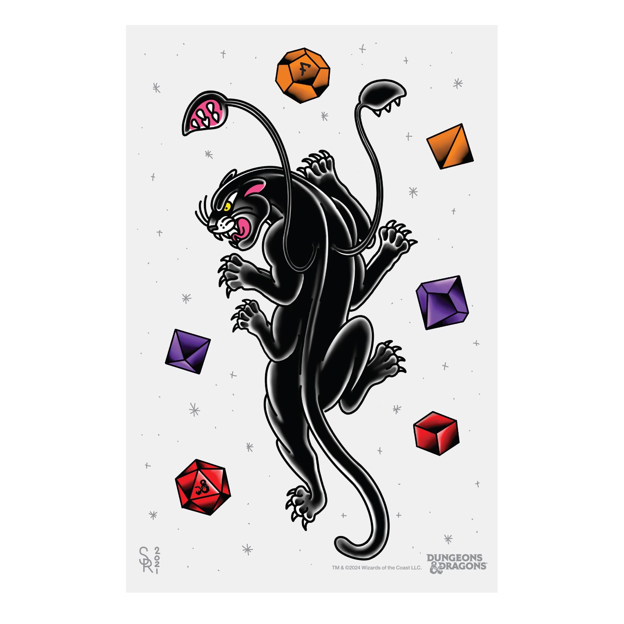 Super7 Dungeons and Dragons set tatuaje temporare XL 3 coli