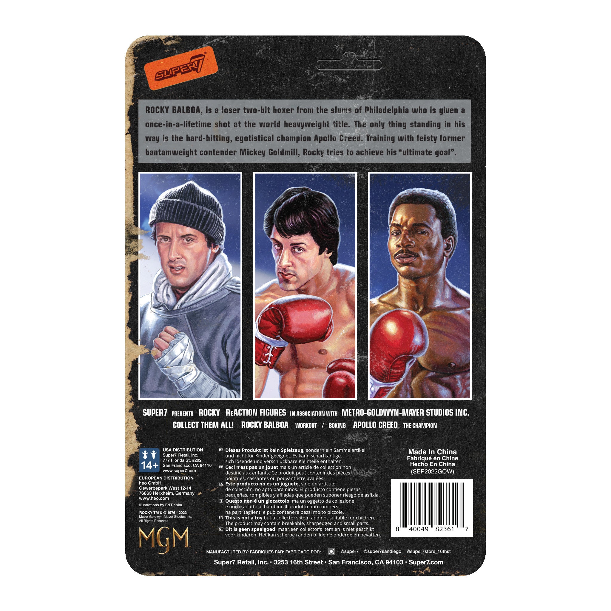Super7 Rocky Apollo Creed figurina box 9,5 cm