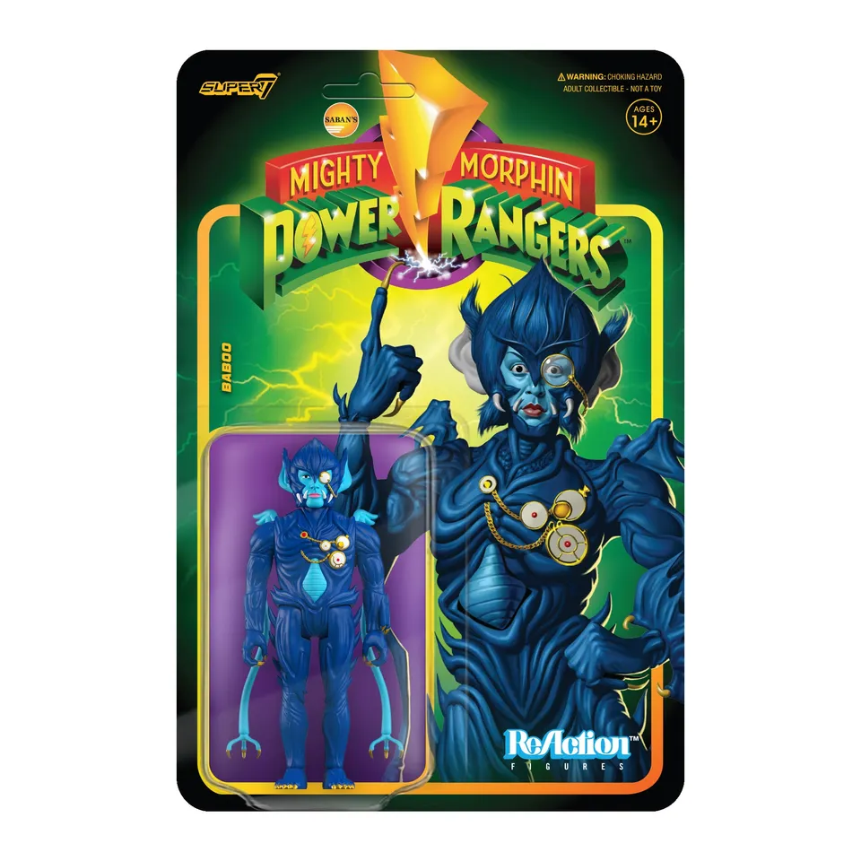 Super7 Power Rangers ReAction Baboo figurina 9,5 cm
