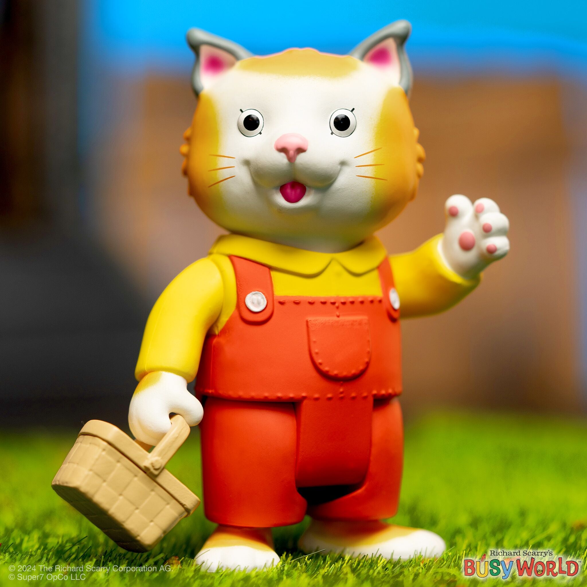 Super7 ReAction Huckle Cat Overalls figurină cu coș picnic
