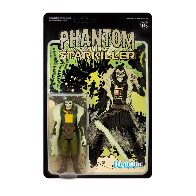 Super7 ReAction Phantom Starkiller Lich Green figurina