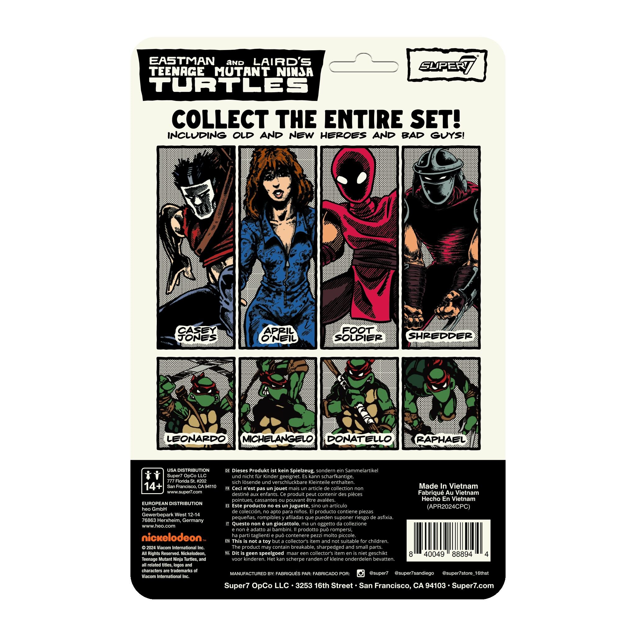 Super7 ReAction Casey Jones Comic Color Wave 11 figurină
