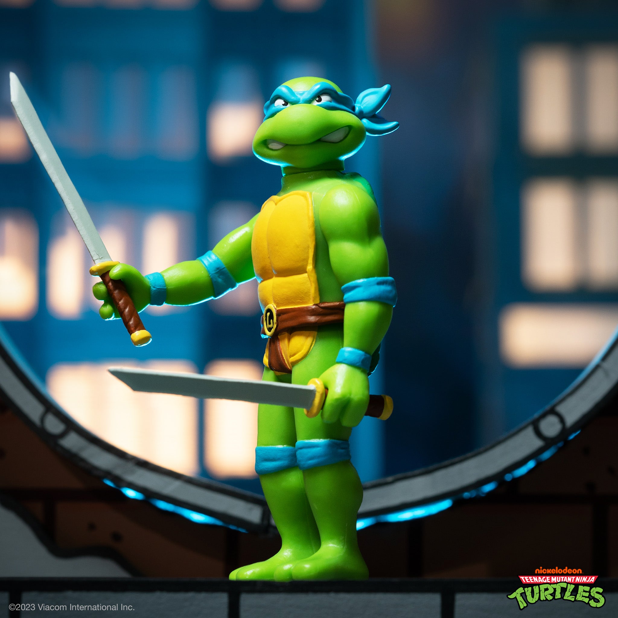 Super7 ReAction Leonardo Toon figurina 9,5 cm katana