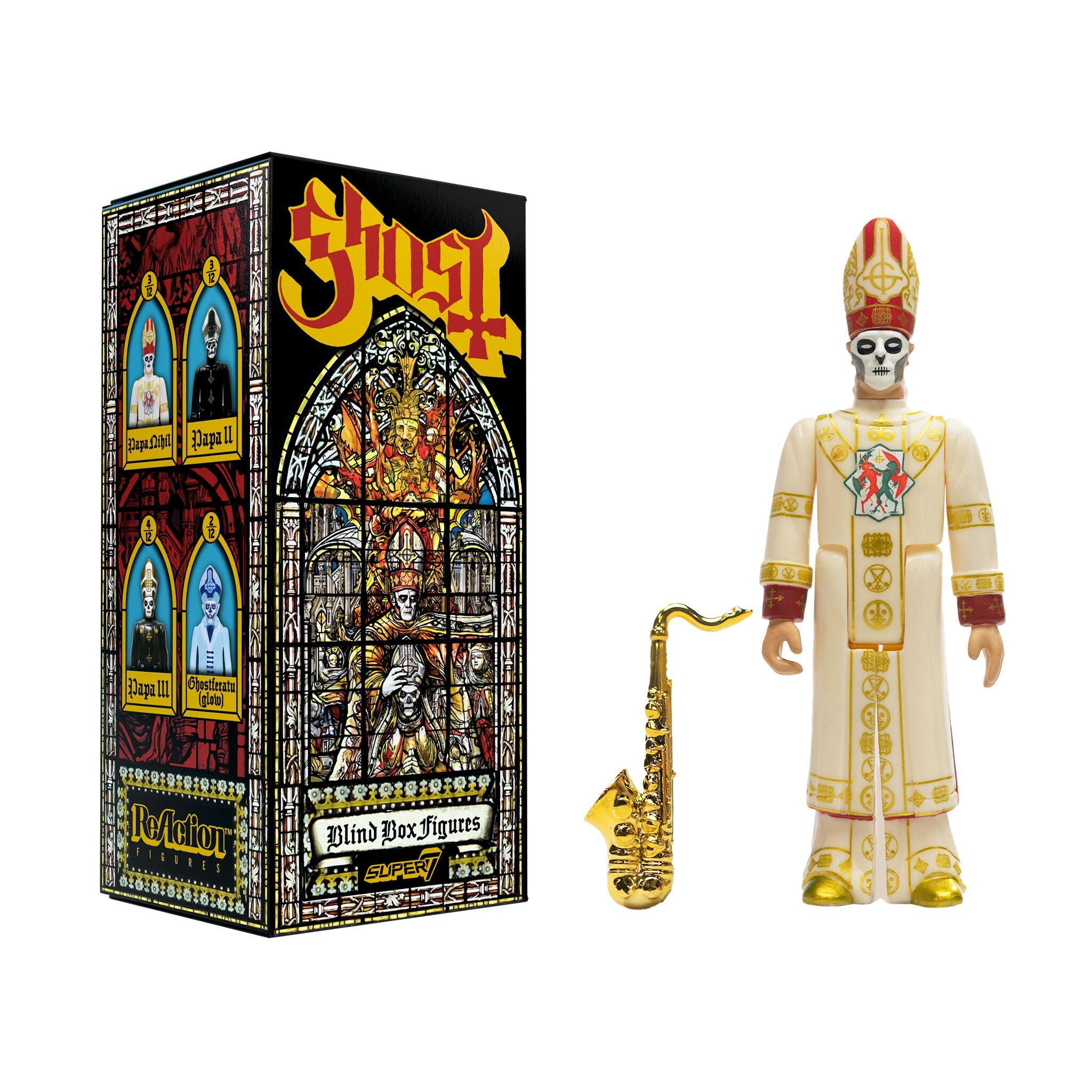 Super7 Ghost Wave 01 figurina blind box set 10 fosforescent
