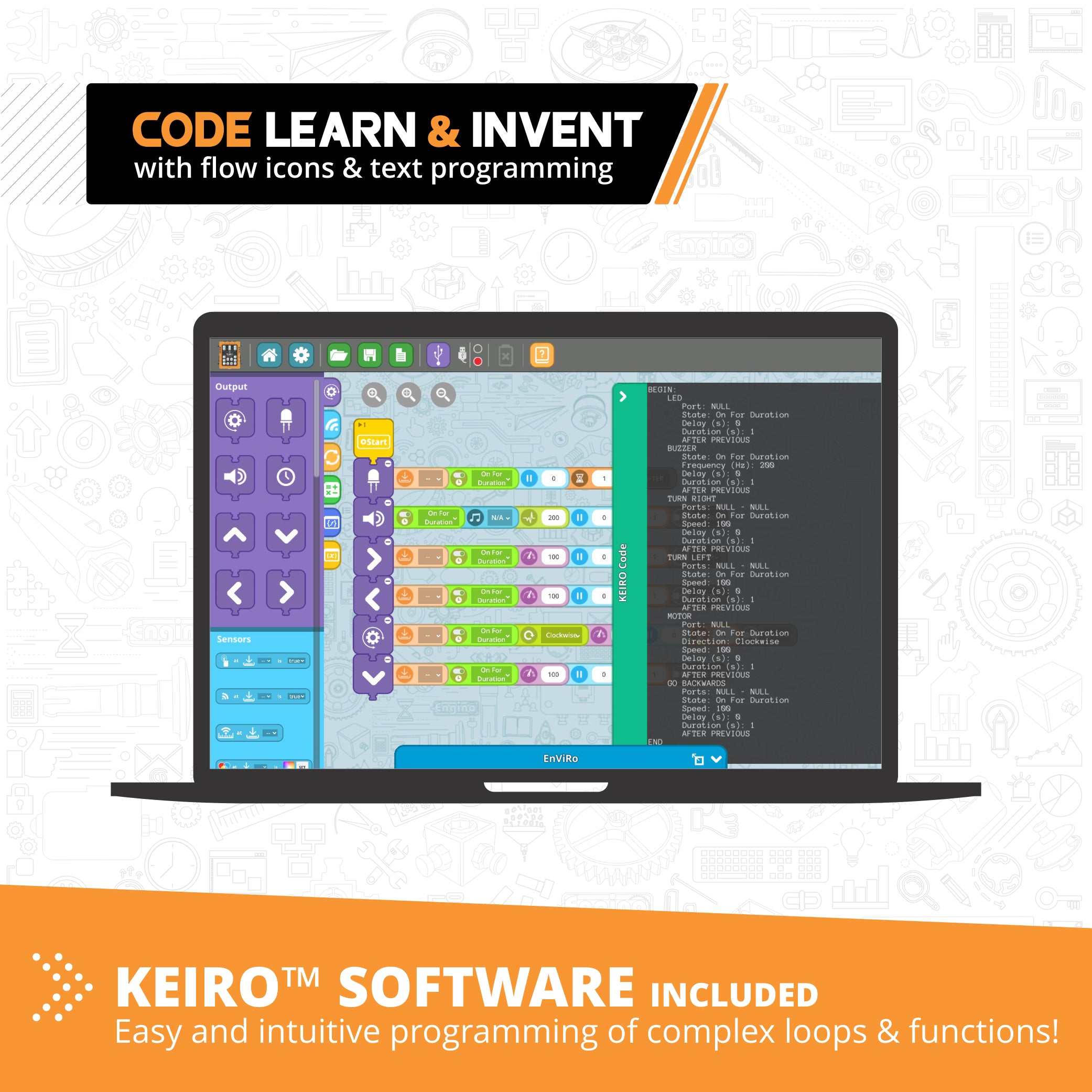 Engino Coding Lab ERP PRO 2.0 kit robotica 2 modele