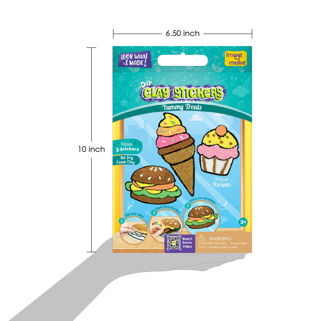 Imagimake Clay Stickers Yummy Treats set 3 stickere