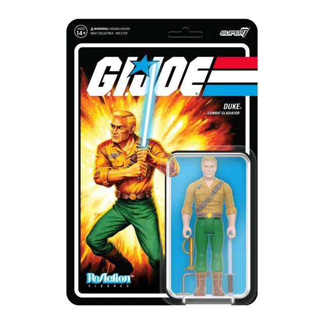 Super7 G.I. Joe ReAction Duke Gladiator figurina 9,5cm glow