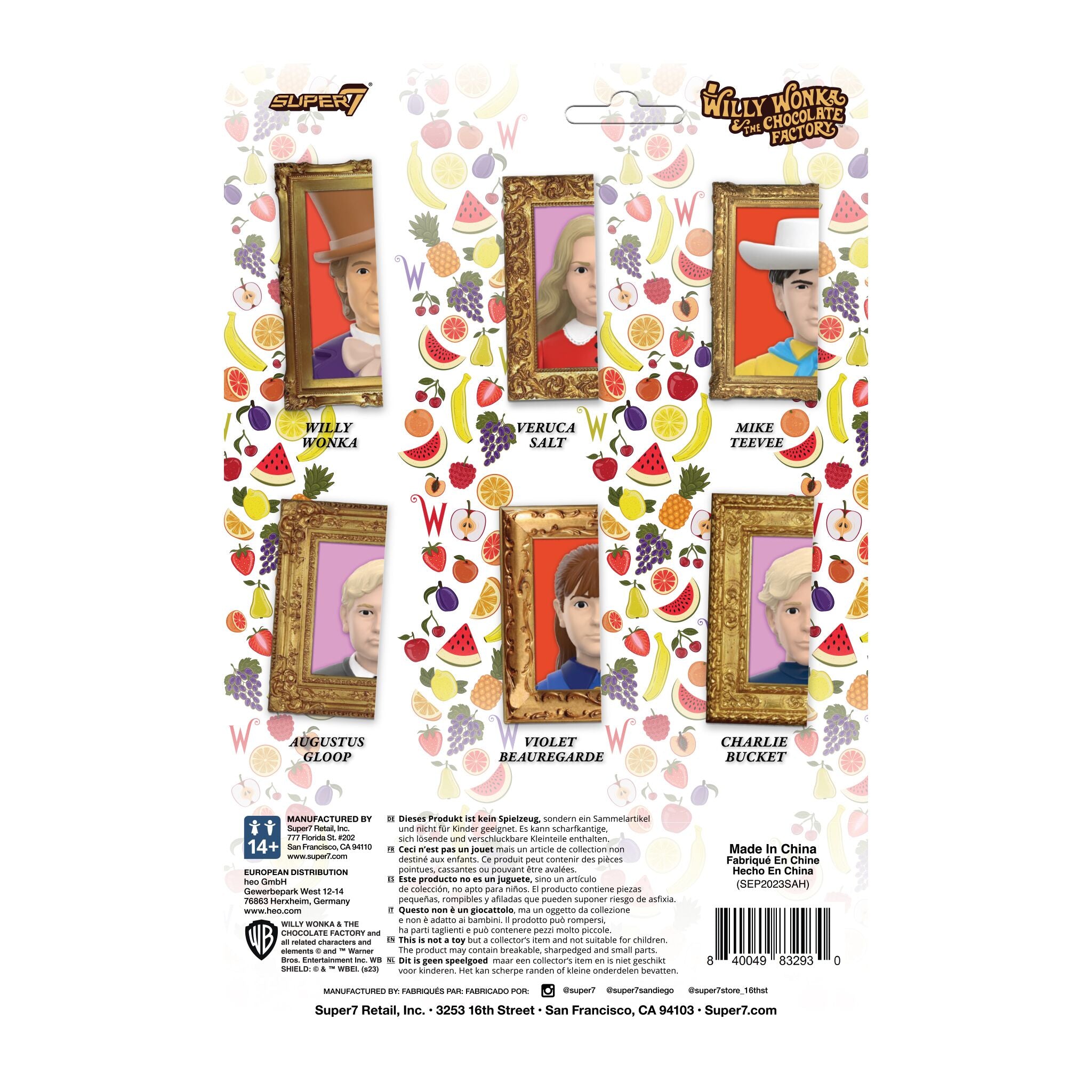 Super7 Willy Wonka Veruca Salt ReAction figurina 9,5 cm