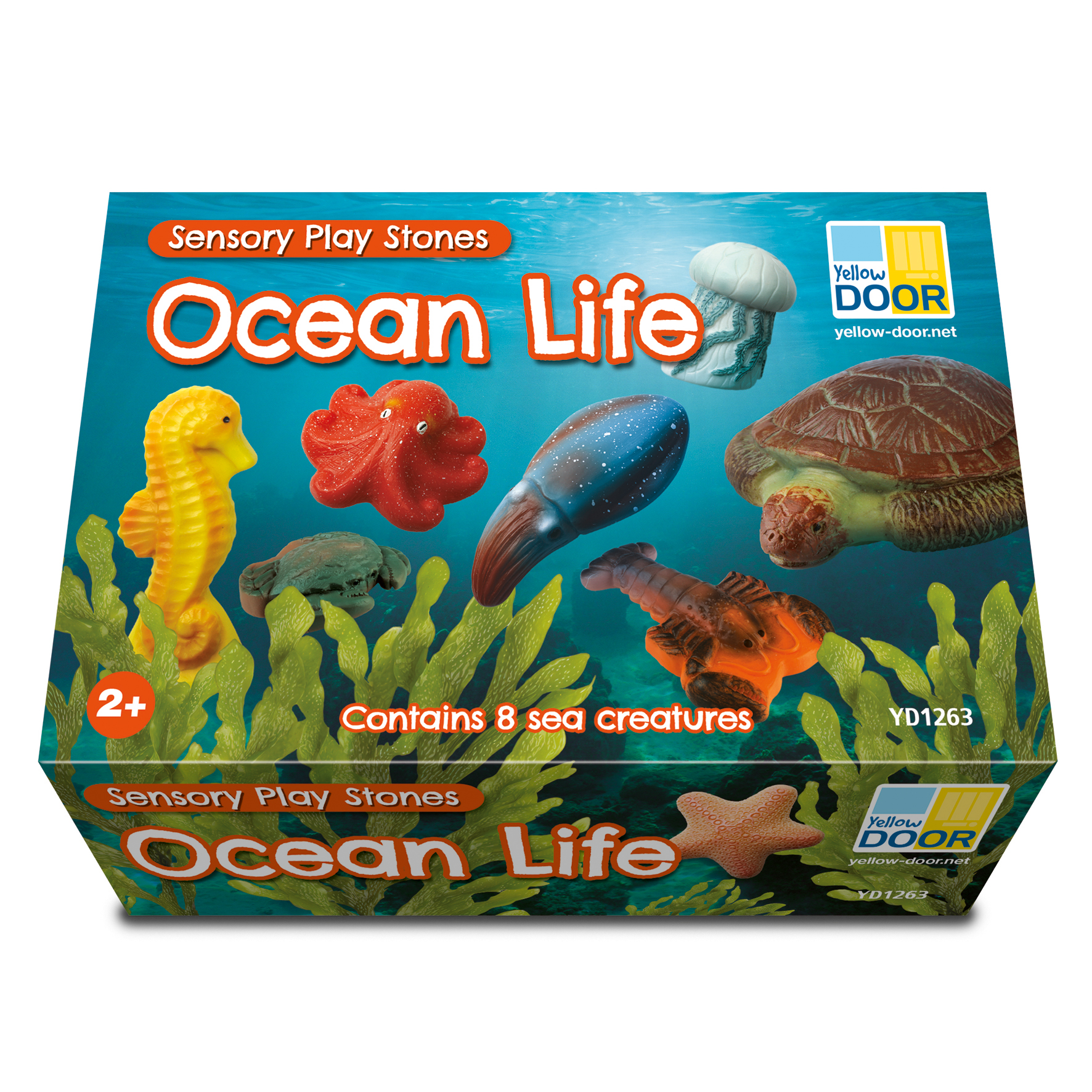 Yellow Door Ocean Life pietre senzoriale 8 animale marine