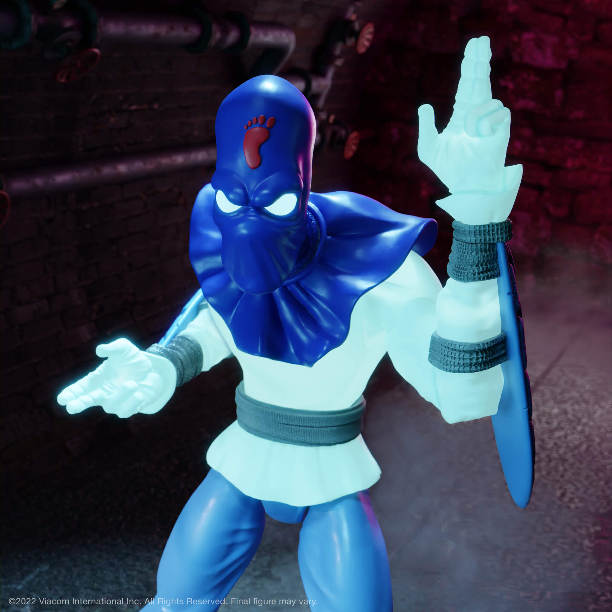 Super7 TMNT Ultimates Foot Soldier Glow figurina 18 cm fosforescenta